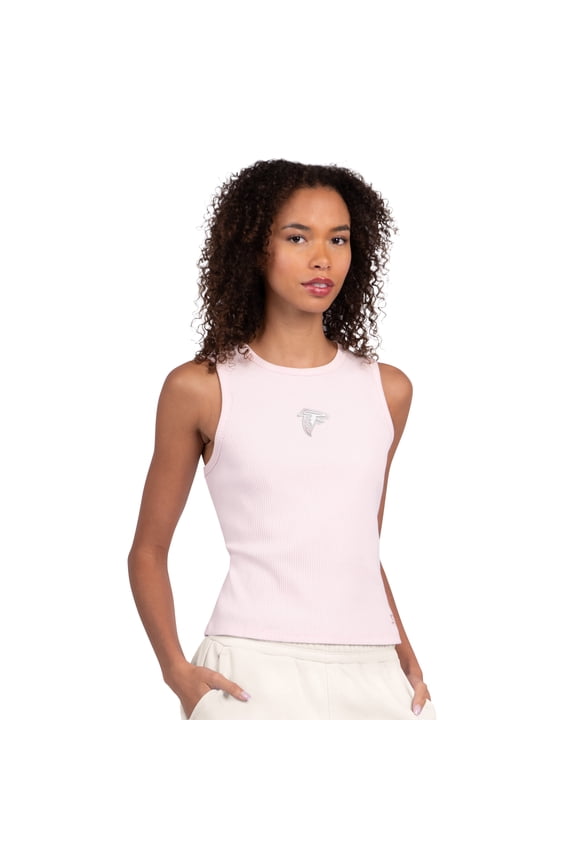 Women's Starter Pastel Pink Atlanta Falcons Travel Pastels Cropped Tank