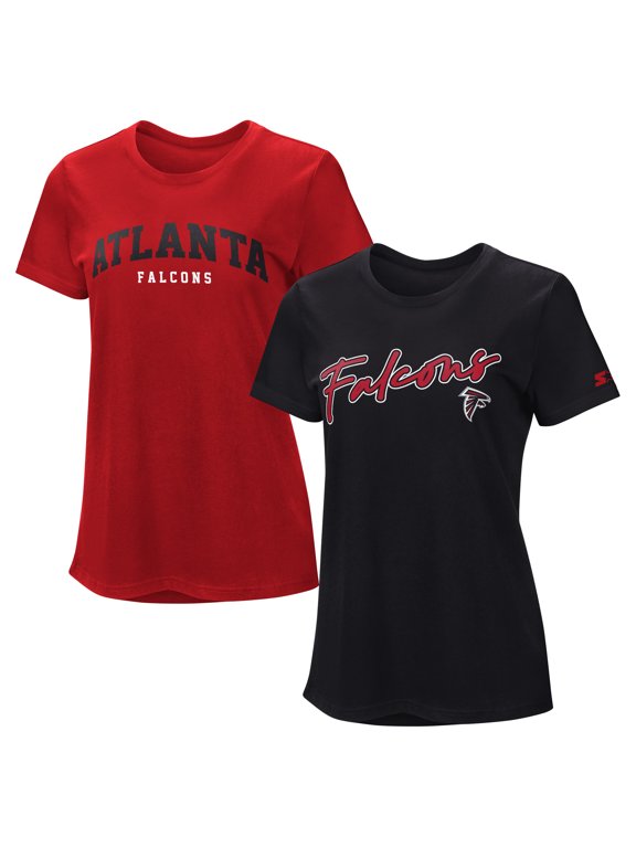 Women's Starter Red/Black Atlanta Falcons T-Shirt Combo Pack