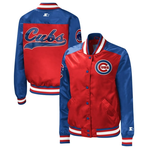 Women's Starter Red Chicago Cubs The Legend Full-Snap Jacket