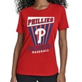 thumbnail image 1 of Women's Starter  Red Philadelphia Phillies Poster Print T-Shirt, 1 of 2