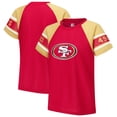 thumbnail image 1 of Women's Starter Red San Francisco 49ers 1st Rounder Color Block Raglan Top, 1 of 3