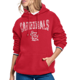 thumbnail image 1 of Women's Starter Red St. Louis Cardinals Lace Team Lockup Fleece Hoodie, 1 of 3