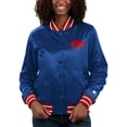 thumbnail image 1 of Women's Starter Royal Buffalo Bills Full Count Satin Full-Snap Varsity Jacket, 1 of 2