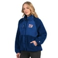 thumbnail image 1 of Women's Starter Royal New York Giants On the Ball Sherpa Jacket, 1 of 2