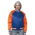 thumbnail image 1 of Women's Starter Royal/Orange Denver Broncos Satin Full-Snap Vintage Varsity Jacket, 1 of 2
