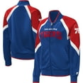 thumbnail image 1 of Women's Starter Royal Philadelphia 76ers Slam Dunk Raglan Full-Zip Track Jacket, 1 of 3