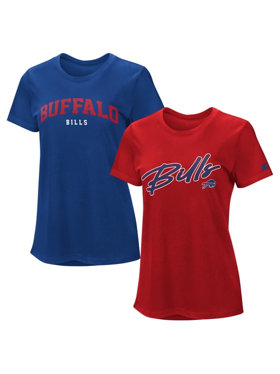 Women's Starter Royal/Red Buffalo Bills T-Shirt Combo Pack