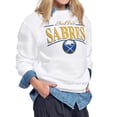 thumbnail image 1 of Women's Starter White Buffalo Sabres Arch Stripe Fleece Sweatshirt, 1 of 3