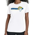 thumbnail image 1 of Women's Starter White Los Angeles Rams Team Stripe T-Shirt, 1 of 2