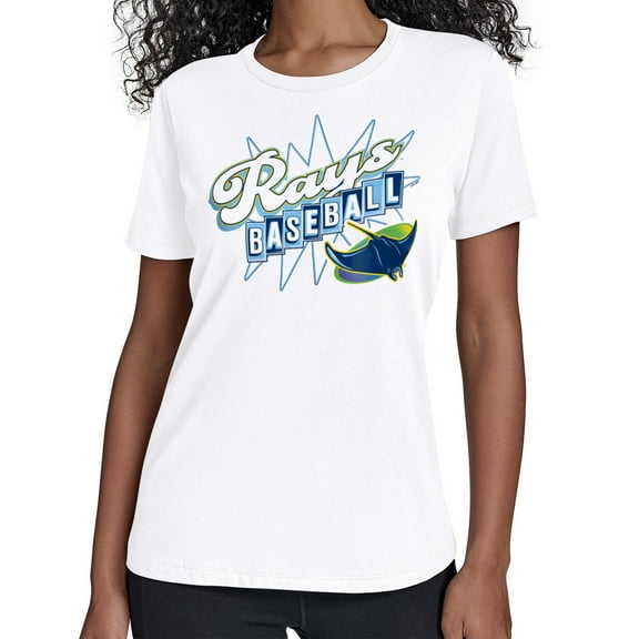 Women's Starter  White Tampa Bay Rays Drive-In T-Shirt
