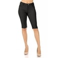 thumbnail image 1 of Women's Casual Stretchy Bermuda City Shorts for Everyday Wear, 1 of 5