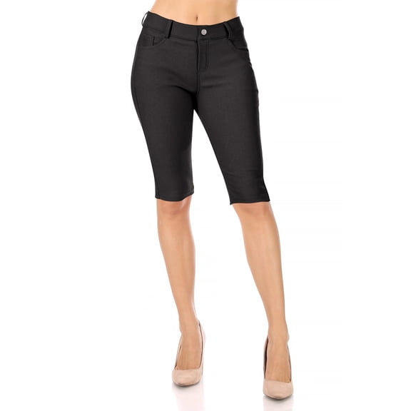 Women's Casual Stretchy Bermuda City Shorts for Everyday Wear