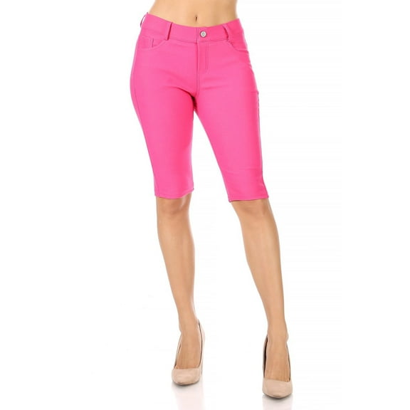 Women's Casual Stretchy Bermuda City Shorts for Everyday Wear