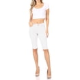 thumbnail image 1 of Women's Stay Comfortable and Stylish in Casual Solid Stretchy Bermuda City Shorts, 1 of 5