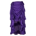 thumbnail image 1 of Women's Steampunk Gothic Skirt Party Ruffle High Waist Punk Skirt Long High Waist Retro Vintage Clothes-2-M, 1 of 7