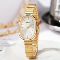 Women's Steel Band Ins Style High-end Oval Steel Band Bracelet Versatile Quartz Watch