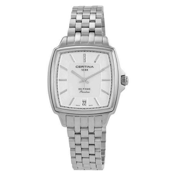 Women's Steel Bracelet Case S. Sapphire Swiss Quartz White Dial Analog Watch C0283101111600