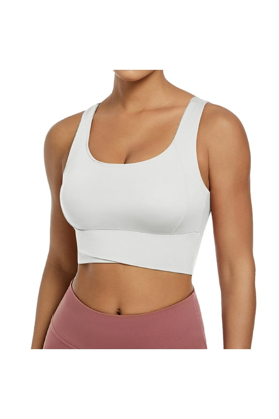 Women's Steel Ringless Sports Bra - Sexy Gathering, Yoga Vest, Fixed Chest Pad - S-XL Sizes, Under Bust 68-90cm, Cup 36CD-42CD