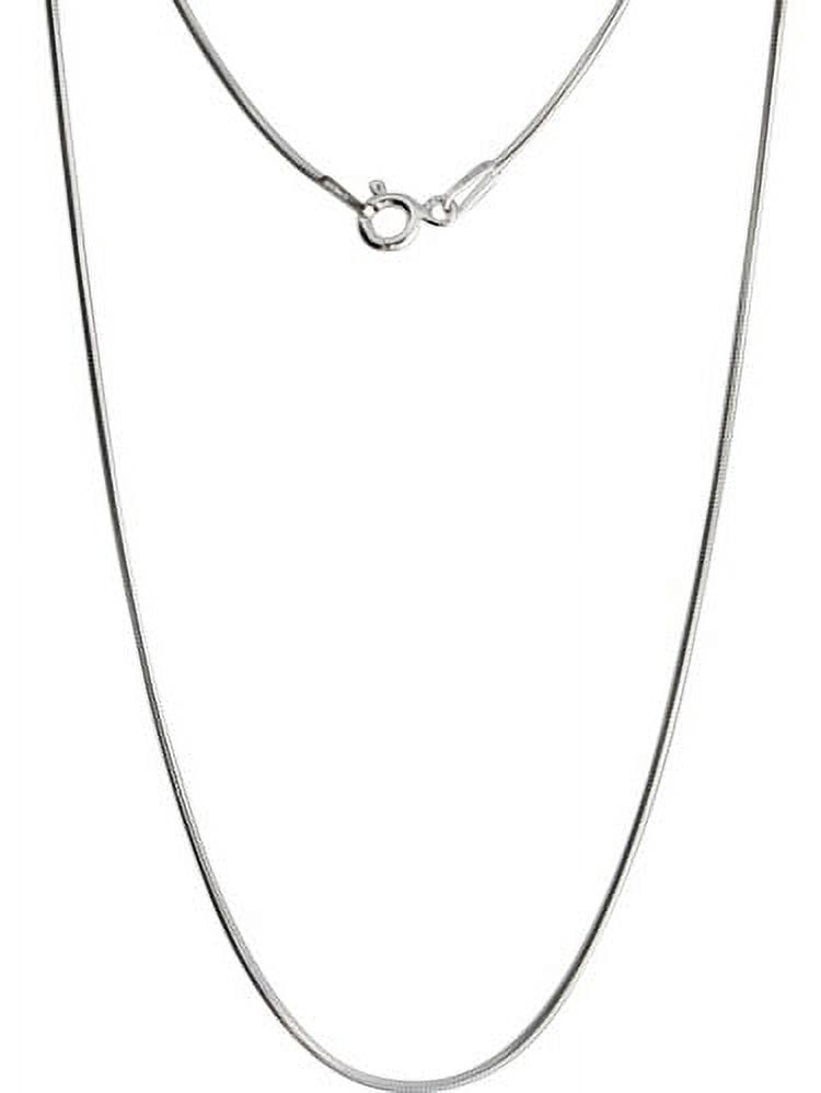 Women's Sterling Silver 0.8mm Herringbone Necklace