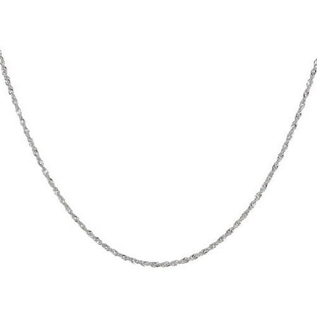Women's Sterling Silver 035 Singapore Necklace