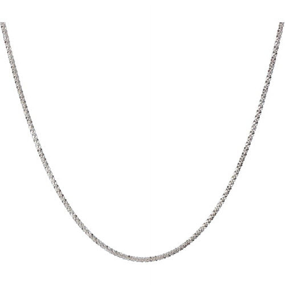 Women's Sterling Silver 040 Criss Cross Necklace