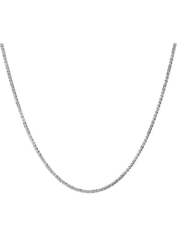 Women's Sterling Silver 040 Criss Cross Necklace