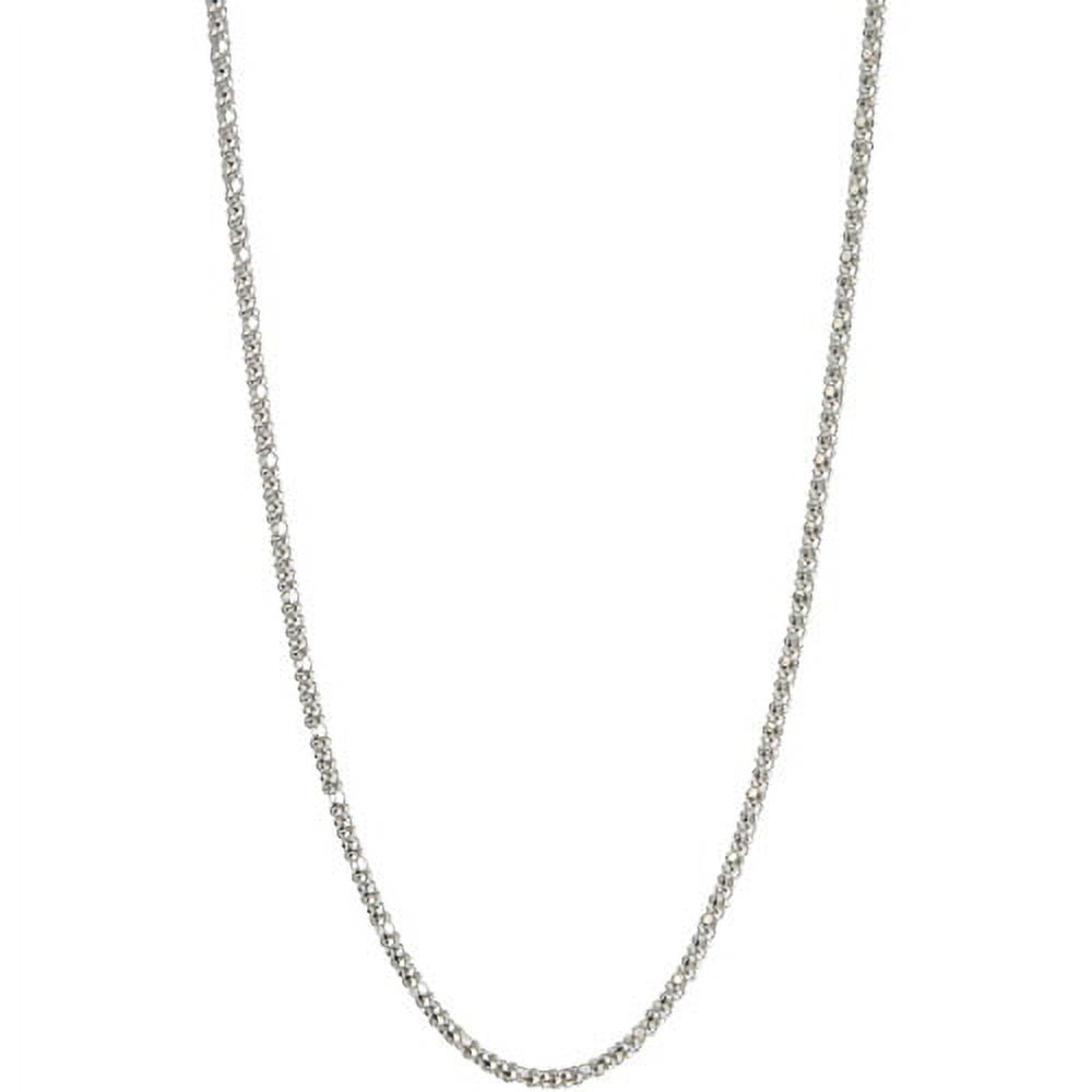Women's Sterling Silver 1.8mm Popcorn Necklace, 18"