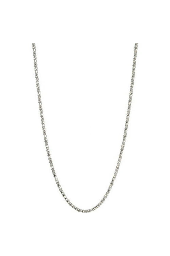 Women's Sterling Silver 1.8mm Popcorn Necklace, 18"