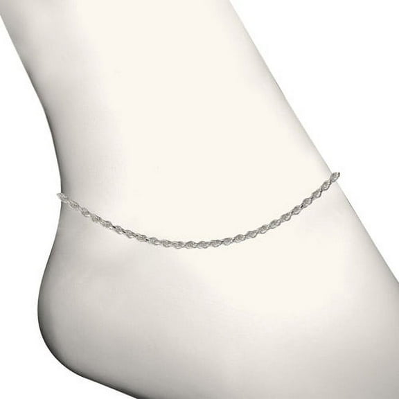 Women's Sterling Silver Basic Rope Necklace with Lobster Clasp
