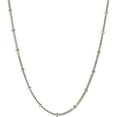 thumbnail image 1 of Women's Sterling Silver Beaded Box Necklace, 20", 1 of 1