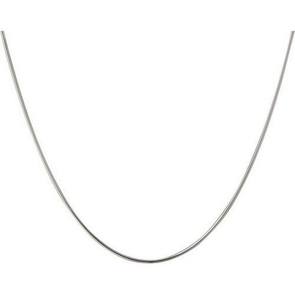 Women's Sterling Silver Round Snake Necklace