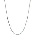 thumbnail image 1 of Women's Sterling Silver Squared Herringbone Necklace, 18", 1 of 2