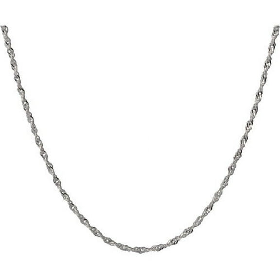 Women's Sterling Silver Twisted Singapore Necklace