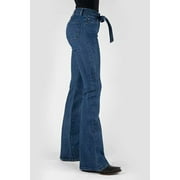 Women's Stetson 921 High Waist Flare Fit Plain Back Pocket - Blue