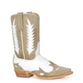 thumbnail image 1 of Women's Stetson Beth Leather Boots Snip Toe Handcrafted Tan, 1 of 1