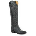 thumbnail image 1 of Women's Stetson Blair Knee High Boots Snip Toe Handcrafted Black, 1 of 2