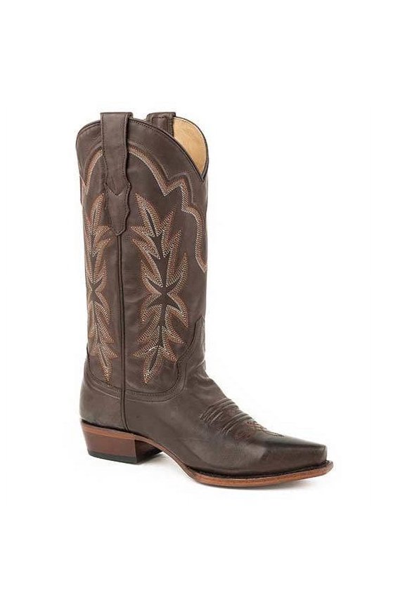 Women’s Stetson Casey Leather Boots Handcrafted Brown
