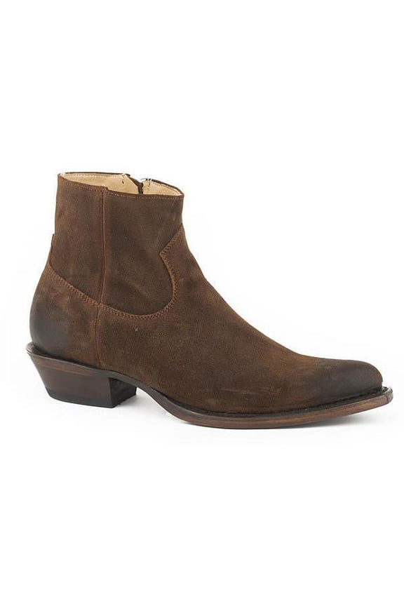 Women's Stetson Cleo Leather Boots Handcrafted Brown