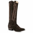thumbnail image 1 of Women's Stetson Emme Suede Boots Handcrafted Brown, 1 of 1