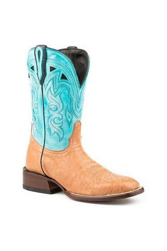 Women's Stetson Florence Leather Boots Handcrafted Tan