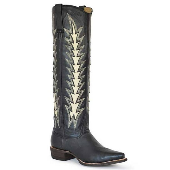 Stetson Women's Johnnie Tall Western Boot Snip Toe - 12-021-9105-1222 BL 9 1/2 M US