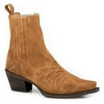 thumbnail image 1 of Women's Stetson Jordan Suede Leather Boots Handcrafted Tan, 1 of 1