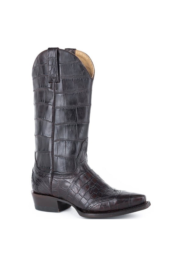 Women's Stetson Lola Alligator Boots Handcrafted Brown