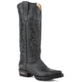 thumbnail image 1 of Women's Stetson Lucy Knee High Boots Snip Toe Handcrafted Black, 1 of 2