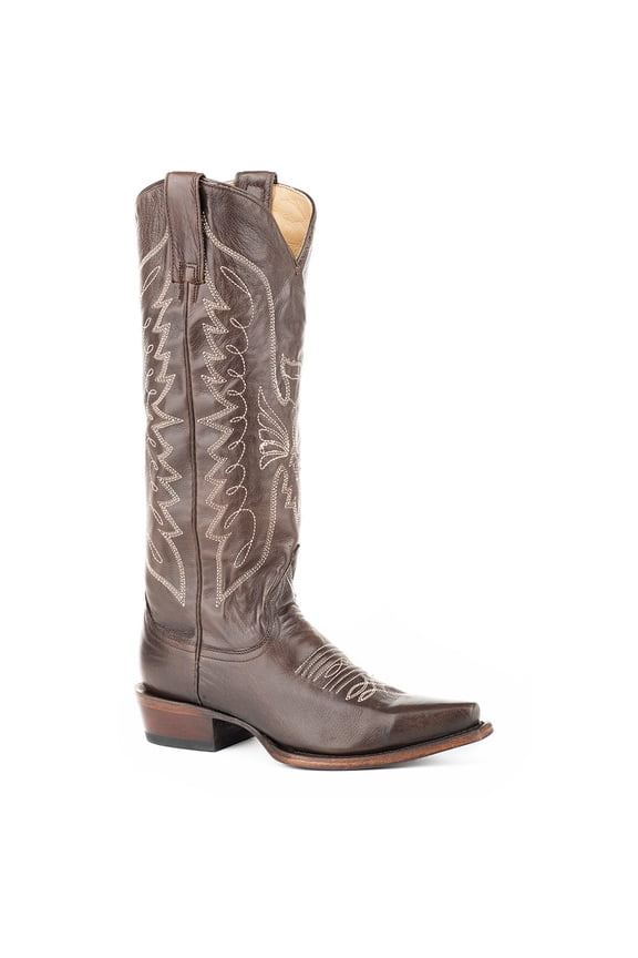 Women's Stetson Marisol Leather Boots Handcrafted Brown