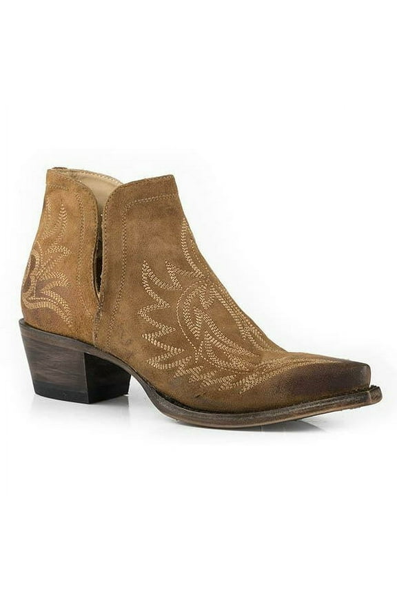 Women's Stetson Naya Leather Boots Handcrafted Tan