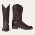 thumbnail image 1 of Women's Stetson Nora Leather Boots Snip Toe Handcrafted Chocolate, 1 of 7