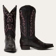 thumbnail image 1 of Women's Stetson Reagan Leather Boots Snip Toe Handcrafted Chocolate, 1 of 6