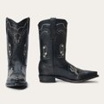 thumbnail image 1 of Women's Stetson Sedona Snip Leather Boots Snip Toe Handcrafted Black, 1 of 6