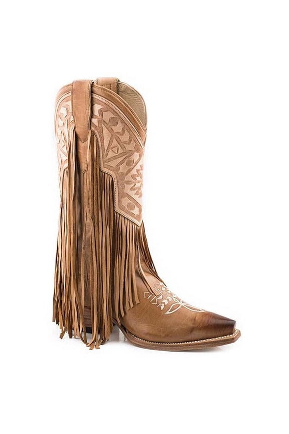 Women's Sloane Fringe Western Boot Snip Toe - 12-021-6105-3510 BR 8 M US